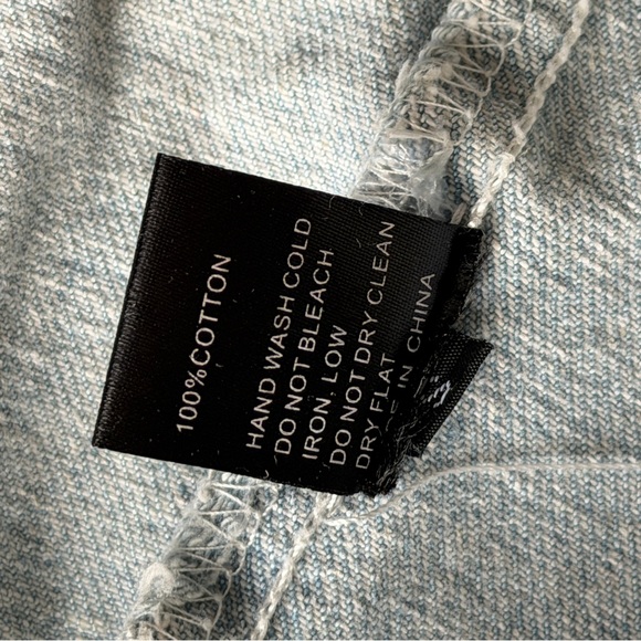 POL Women’s Size Small Light Washed Frayed Fringe Denim Vest 100% Cotton - Picture 5 of 9